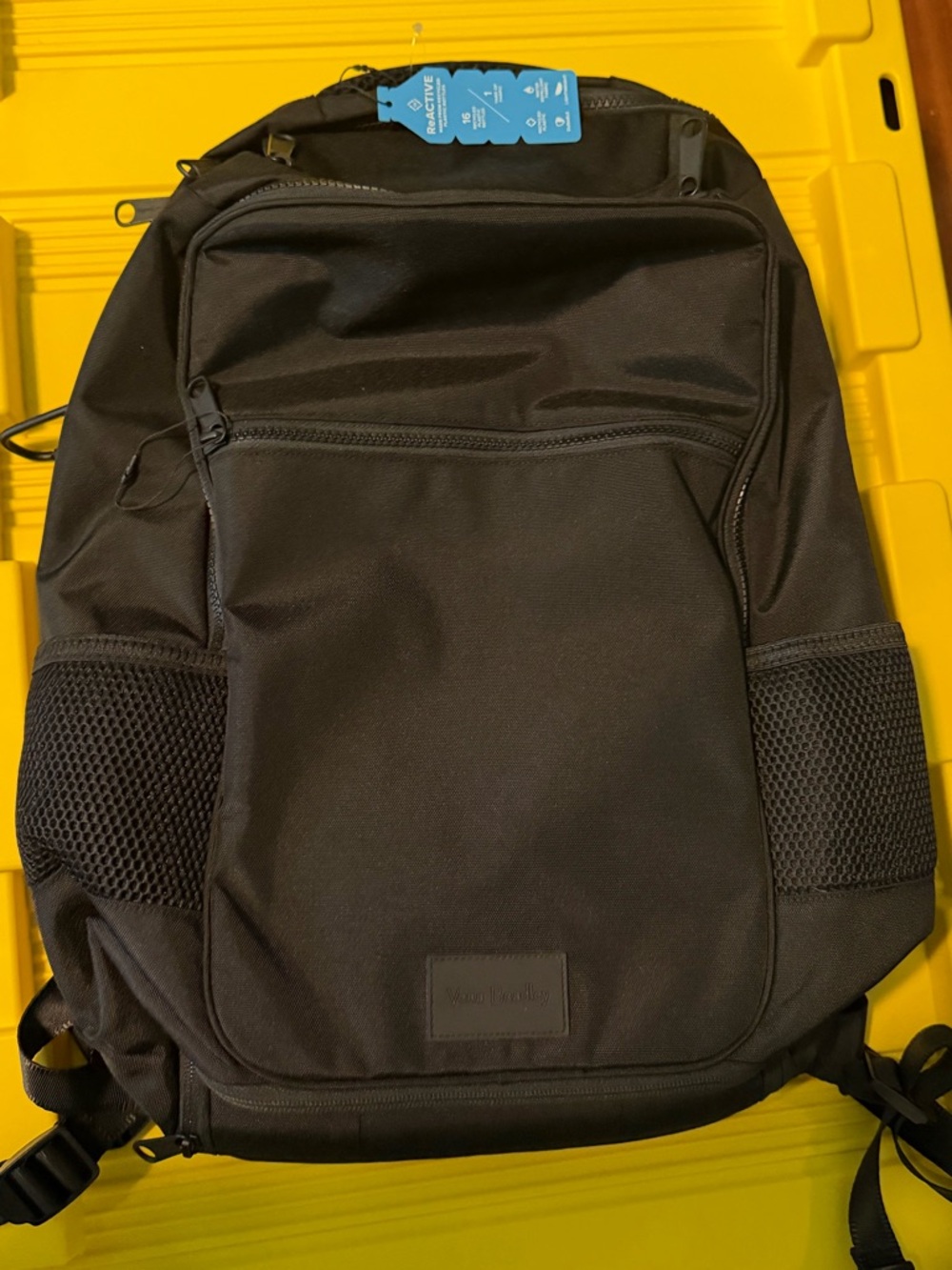 Vera Bradley Black Everyday Backpack with Mesh Side Pockets